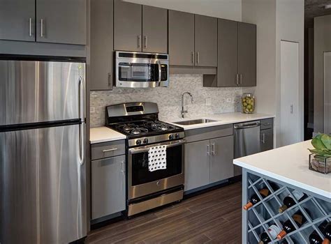 images of gray kitchen cabinets with stainless steel appliances|light grey kitchen cabinets.